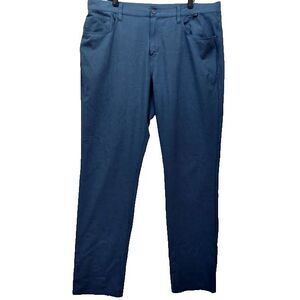 Travis Mathew Pants Mens 38x33 Blue Open To Close Golf Stretch Lightweight Chino
